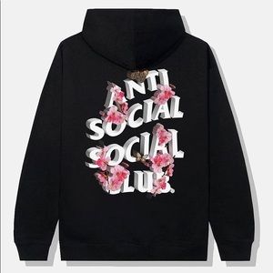 NWOT Anti Social Social Club Kkoch 4K Black Hoodie XL